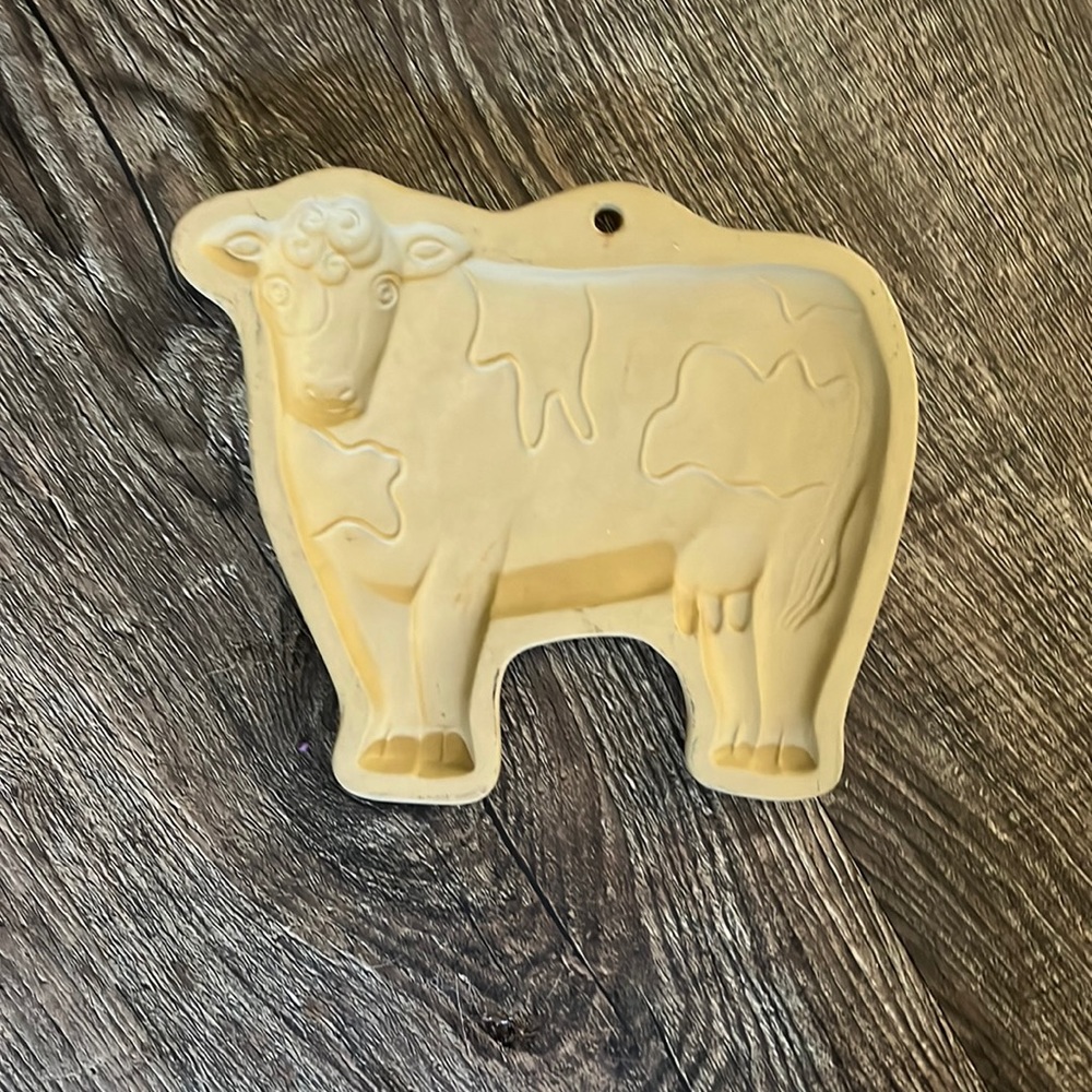 Brown Bag Cookie Art 1986 Cow Mold Never Used Decorative Baking Vintage Retired